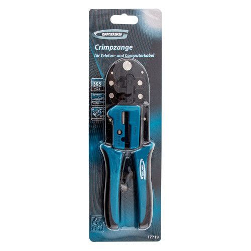 Клещи для обжима телефонных и компьютерных клемм RJ-45, 6P, 8P и RJ-11/12, 6P, 8P Gross по ценам производителя в Москве с доставкой по всей России