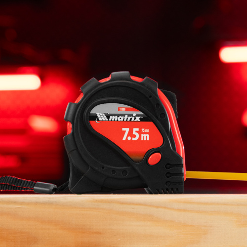 Рулетка Status Magnet 3 fixations,7,5 м х 25 мм,обрезиненный корпус,зацеп с магнитом Matrix по ценам производителя в Москве с доставкой по всей России
