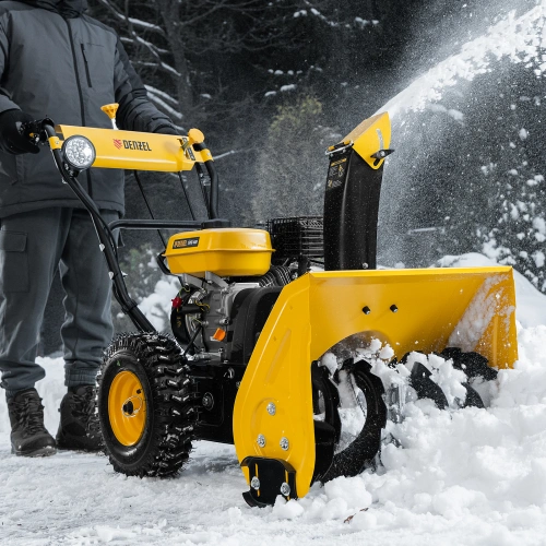 Гибридная снегоуборочная машина с функц. подметания SWB-600, 212 сс, руч. старт, 2 насадки Denzel по ценам производителя в Москве с доставкой по всей России