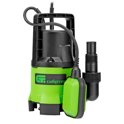 Дренажный насос для грязной воды СДН450-35, 450 Вт, напор 5.5 м, 8000 л/ч Сибртех