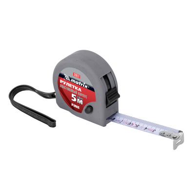 Рулетка Fine,5 м х 19 мм,пластиковый корпус Matrix по ценам производителя в Москве с доставкой по всей России