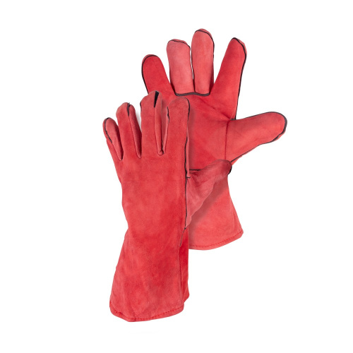 Краги спилковые красные (пр-во Foxweld) купить в Москве с доставкой по всей России | ProtosMarket.ru