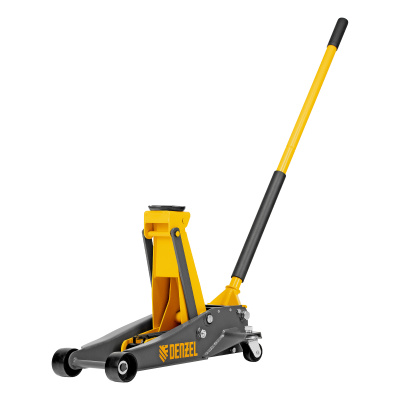 Домкрат гидравлический подкатной, 3 т, 125-470 мм, быстрый подъем, проф. Denzel по ценам производителя в Москве с доставкой по всей России