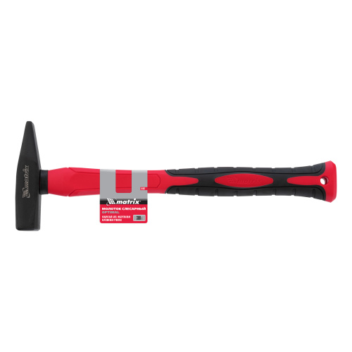 Молоток слесарный optimal, 300 г, фибергласовая обрезиненная рукоятка, квадратный боек Matrix по ценам производителя в Москве с доставкой по всей России