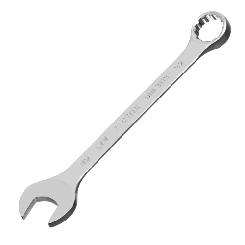 Ключ комбинированный, 32 мм, CrV, матовый хром Matrix по ценам производителя в Москве с доставкой по всей России