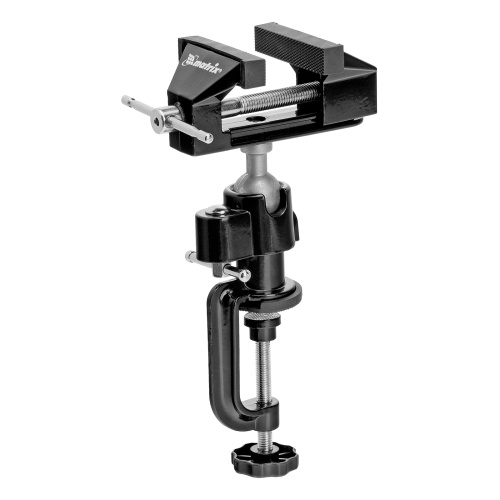 Тиски настольные, многофункциональные, сменная насадка, хомут для дрели, шарнирный механизм, 70 мм Matrix по ценам производителя в Москве с доставкой по всей России