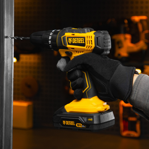 Дрель-шуруповерт аккумуляторная ударная CID-18-0, Li-Ion, 18 В Denzel по ценам производителя в Москве с доставкой по всей России