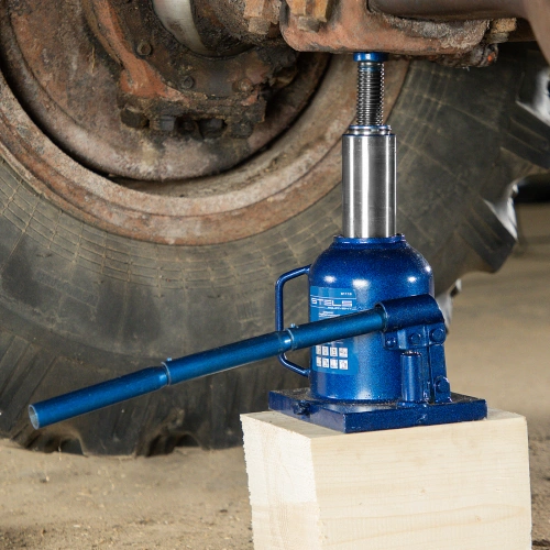 Домкрат гидравлический бутылочный телескопический, 10 т, H подъема 170-430 мм Stels по ценам производителя в Москве с доставкой по всей России