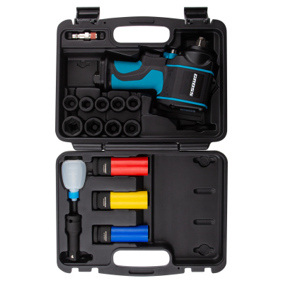 Гайковерт пневматический ударный G985K2, 1/2, 610Нм 9000 об/мин, с набором 17 предметов Gross по ценам производителя в Москве с доставкой по всей России