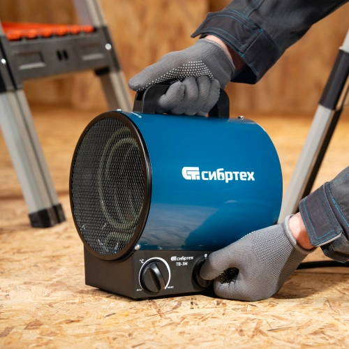 Тепловая пушка ТВ-3М (тепловентилятор), 230 В, 3 режима: вентилятор/1500 Вт /3000 Вт Сибртех по ценам производителя в Москве с доставкой по всей России