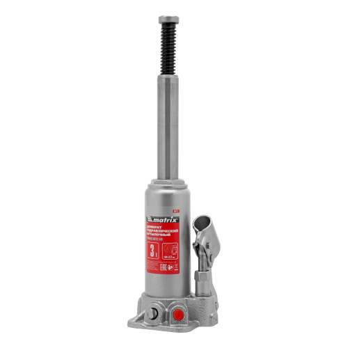 Домкрат гидравлический бутылочный, 3 т, высота подъема 194-372 мм Matrix по ценам производителя в Москве с доставкой по всей России
