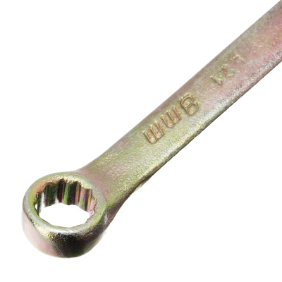 Ключ комбинированный, 8 мм, желтый цинк Сибртех по ценам производителя в Москве с доставкой по всей России