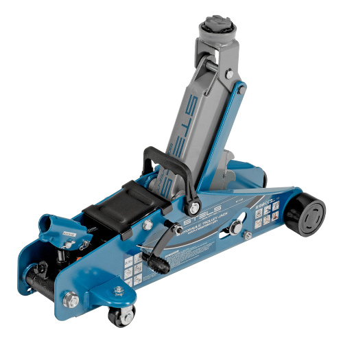 Домкрат гидравлический подкатной с фиксатором, 2.5 т, Safety Pin, 140-385 мм, в кейсе Stels по ценам производителя в Москве с доставкой по всей России