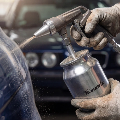 Пистолет пескоструйный с нижним бачком, пневматический Matrix по ценам производителя в Москве с доставкой по всей России