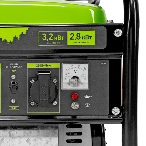 Генератор бензиновый БС-3500, 3.2 кВт, 230В, четырехтактный, 15 л, ручной стартер Сибртех по ценам производителя в Москве с доставкой по всей России