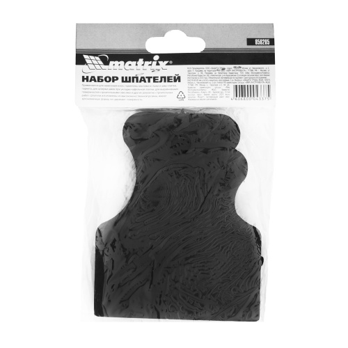 Набор шпателей 40-60-80 мм, черная резина, 3 шт Matrix по ценам производителя в Москве с доставкой по всей России