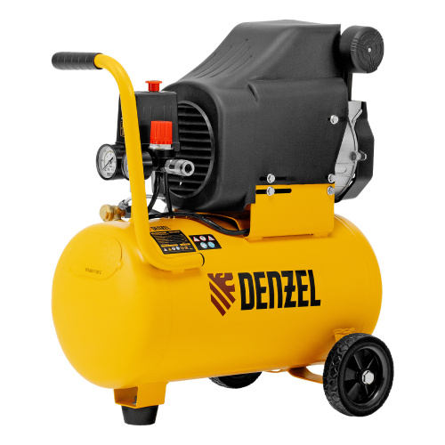 Компрессор воздушный DLC1300/24 безмасляный 1.3 кВт, 24 литра, 206 л/мин Denzel по ценам производителя в Москве с доставкой по всей России