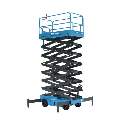 Подъемник самоходный электрический ножничный ведомый SKYER SPF1305 по ценам производителя в Москве с доставкой по всей России