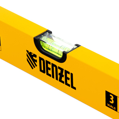 Уровень алюминиевый, 600 мм, фрезерованный, 3 глазка Denzel по ценам производителя в Москве с доставкой по всей России