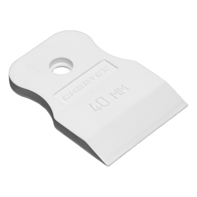 Шпатель, белая резина, 40 мм Сибртех по ценам производителя в Москве с доставкой по всей России