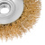 Щетка для УШМ, 100 мм, М14, "тарелка", латунированная витая проволока Matrix по ценам производителя в Москве с доставкой по всей России Щетка для УШМ, 100 мм, М14, "тарелка", латунированная витая проволока Matrix по ценам производителя в Москве с доставкой по всей России