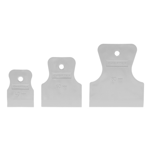 Набор шпателей 40-60-80 мм, белая резина, 3 шт Сибртех по ценам производителя в Москве с доставкой по всей России