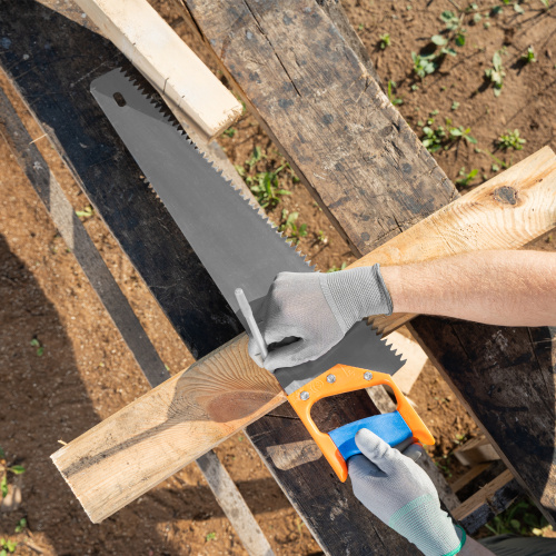 Ножовка по дереву, 500 мм, шаг зубьев 8 мм, пластиковая рукоятка по ценам производителя в Москве с доставкой по всей России