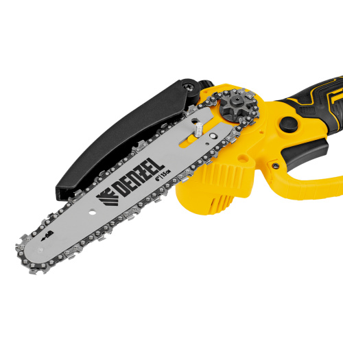 Цепная мини-пила аккумуляторная бесщет., CCS-150, шина 150 мм, Li-Ion, 20 В Denzel по ценам производителя в Москве с доставкой по всей России