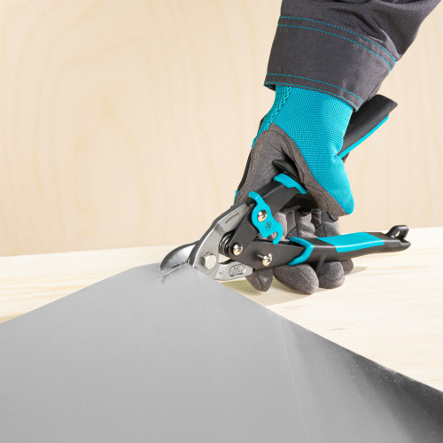 Ножницы по металлу "Piranha", 230 мм, прямой усиленный рез (Bulldog) сталь СrMo, двухкомпонентная рукоятка-ки Gross по ценам производителя в Москве с доставкой по всей России