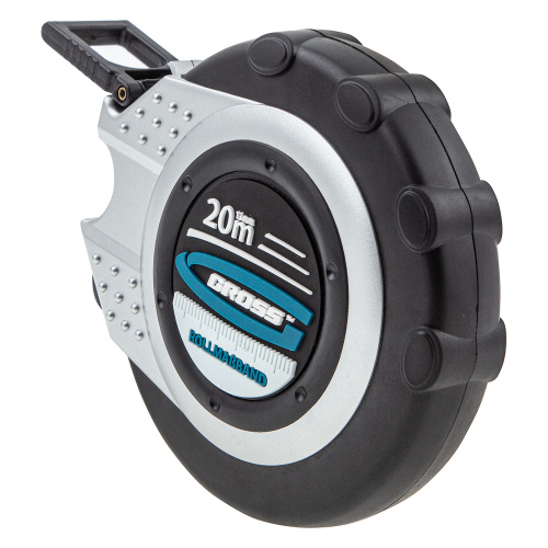 Рулетка геодезическая 20 м х 13 мм, закрытый корпус, металлическая лента, нейлон Gross по ценам производителя в Москве с доставкой по всей России