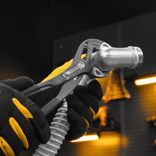 Клещи переставные, кнопочный механизм, обливные рукоятки, 250 мм Denzel по ценам производителя в Москве с доставкой по всей России