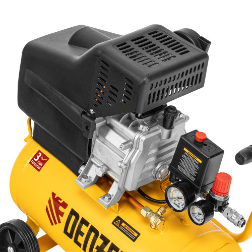 Компрессор воздушный DC1500/24, прямой привод, 1.5 кВт, 24 литра, 220 л/мин Denzel по ценам производителя в Москве с доставкой по всей России