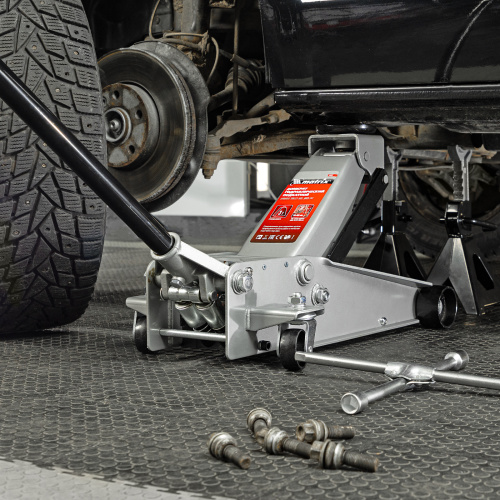 Домкрат гидравлический подкатной профессиональный, быстрый подъем, 3 т, 130-465 мм. Quick Matrix по ценам производителя в Москве с доставкой по всей России