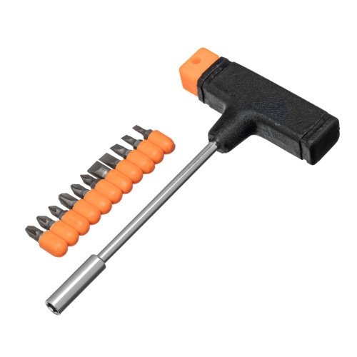 Отвертка с Т-образной ручкой, набор бит, 11 шт, Sparta по ценам производителя в Москве с доставкой по всей России