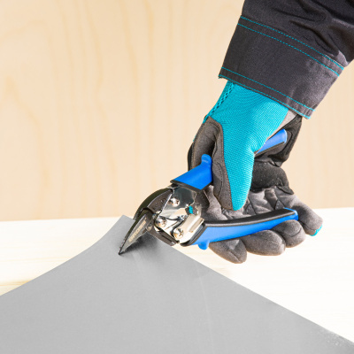 Ножницы по металлу "Piranha", 185 мм, прямой и правый рез, сталь СrM, двухкомпонентные рукоятки Gross по ценам производителя в Москве с доставкой по всей России