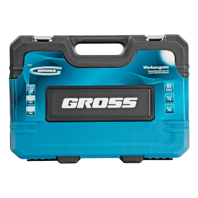Набор инструментов, 1/4", 1/2", CrV, 120 зубьев, 82 предмета Gross по ценам производителя в Москве с доставкой по всей России