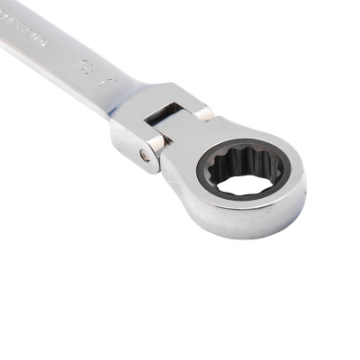 Ключ комбинированный трещоточный, 15 мм, CrV, шарнирный, зеркальный хром Matrix по ценам производителя в Москве с доставкой по всей России