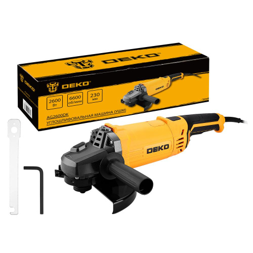 Углошлифовальная машина (УШМ) DEKO AG2600DK, 230мм, 2600 Вт по ценам производителя в Москве с доставкой по всей России