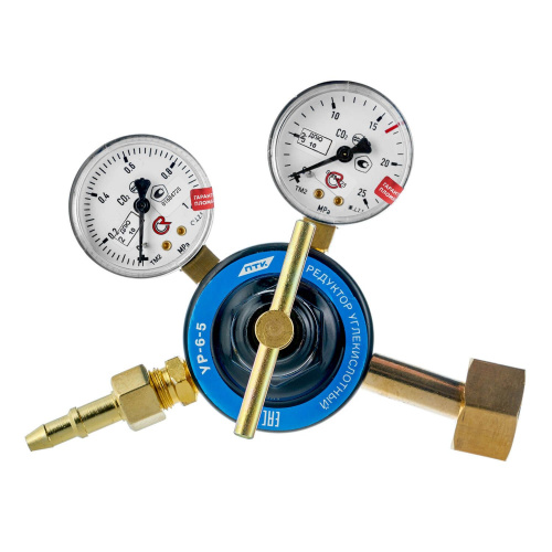 Редуктор углекислотный УР-6-5 (манометры с поверкой) по ценам производителя в Москве с доставкой по всей России