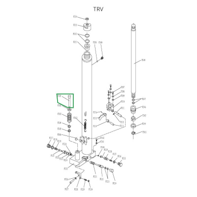 Шток нагнетательный гидроузла для TRV1016/1516 по ценам производителя в Москве с доставкой по всей России