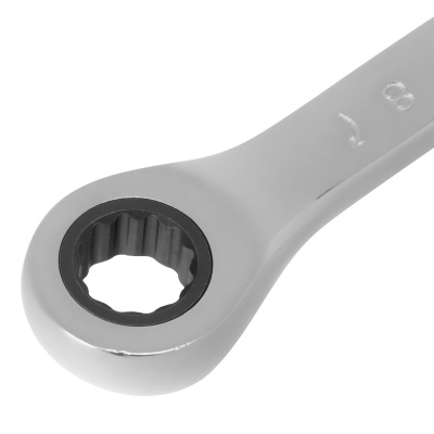 Ключ комбинированный трещоточный, 8 мм, CrV, зеркальный хром Matrix Professional по ценам производителя в Москве с доставкой по всей России