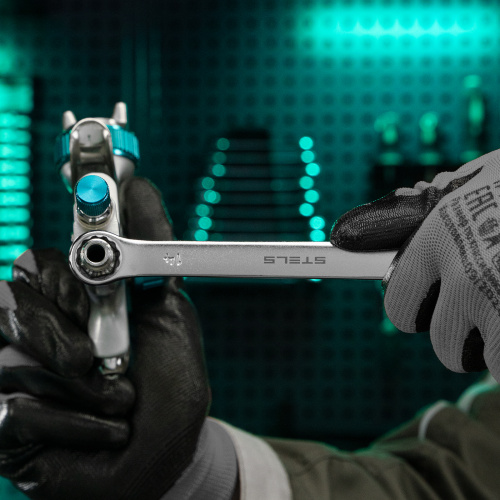 Ключ комбинированный, 14 мм, CrV, матовый хром Stels по ценам производителя в Москве с доставкой по всей России