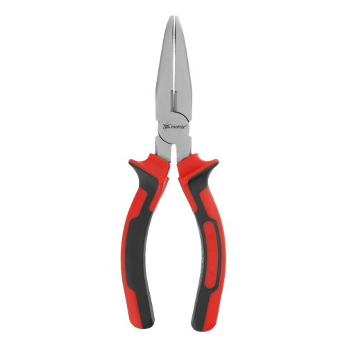 Длинногубцы изогнутые Nickel, 180 мм, никелированные, двухкомпонентные рукоятки Matrix по ценам производителя в Москве с доставкой по всей России