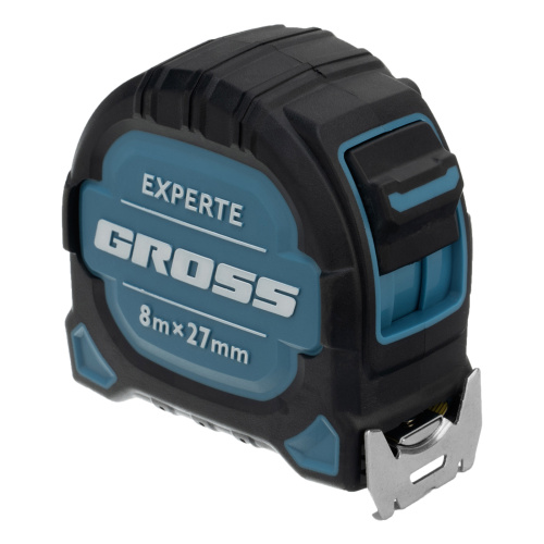 Рулетка Experte,8 м x 27 мм,двухкомпонентный корпус,магнит,двухсторонняя разметка,нейлон Gross по ценам производителя в Москве с доставкой по всей России