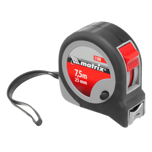 Рулетка Continuous fixation,7,5 м х 25 мм,двухкомпонентный корпус,плавная фиксация Matrix по ценам производителя в Москве с доставкой по всей России