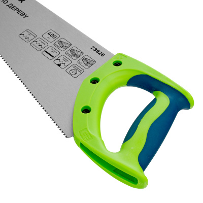 Ножовка по дереву"Зубец" для точных пильных работ, 400 мм, каленый зуб 2D, 14 TPI, двухкомпонентная рукоятка Сибртех по ценам производителя в Москве с доставкой по всей России