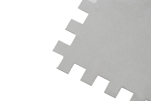 Гладилка из нержавеющей стали, 280 х 130 мм, зеркальная полировка, пластмассовая ручка, зуб 8 х 8 мм Matrix по ценам производителя в Москве с доставкой по всей России