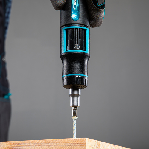 Отвертка реверсивная с револьверным механизмом, 11 шт, сталь S2 Gross по ценам производителя в Москве с доставкой по всей России