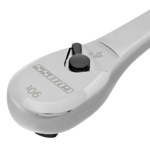 Ключ-трещотка 3/8", CrV, 90 зубьев, усиленный, хром Gross по ценам производителя в Москве с доставкой по всей России