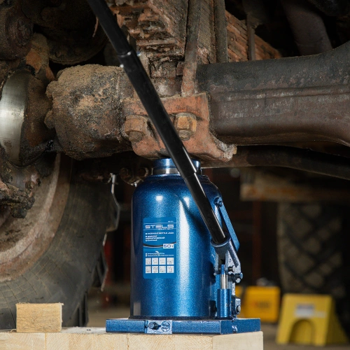 Домкрат гидравлический бутылочный, 50 т, h подъема 280-450 мм Stels по ценам производителя в Москве с доставкой по всей России